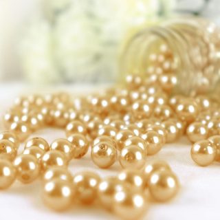 Vase Fillers | 1000 Pack | 10mm Faux Craft Pearl Beads And DIY Vase Filler Vase & Planter gold