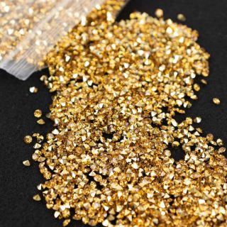 Vase Fillers | 14400 Pcs Acrylic Diamond Rhinestones Vase Fillers, Faux Crystal Gems Table Scatters – 3mm Vase & Planter gold