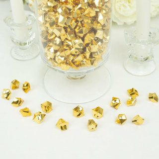 Vase Fillers | 300 Pack Large Acrylic Ice Bead Vase Fillers Table Decoration Vase & Planter gold