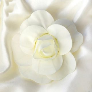 Wall Florals | 6 Pack Real Touch Artificial Foam DIY Craft Roses 8" Wall Decor ivory